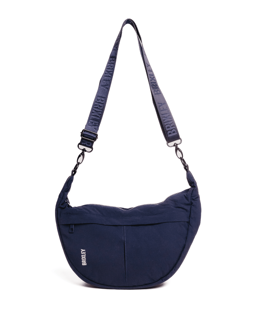 BRIXLEY NAVY CRESCENT BAG