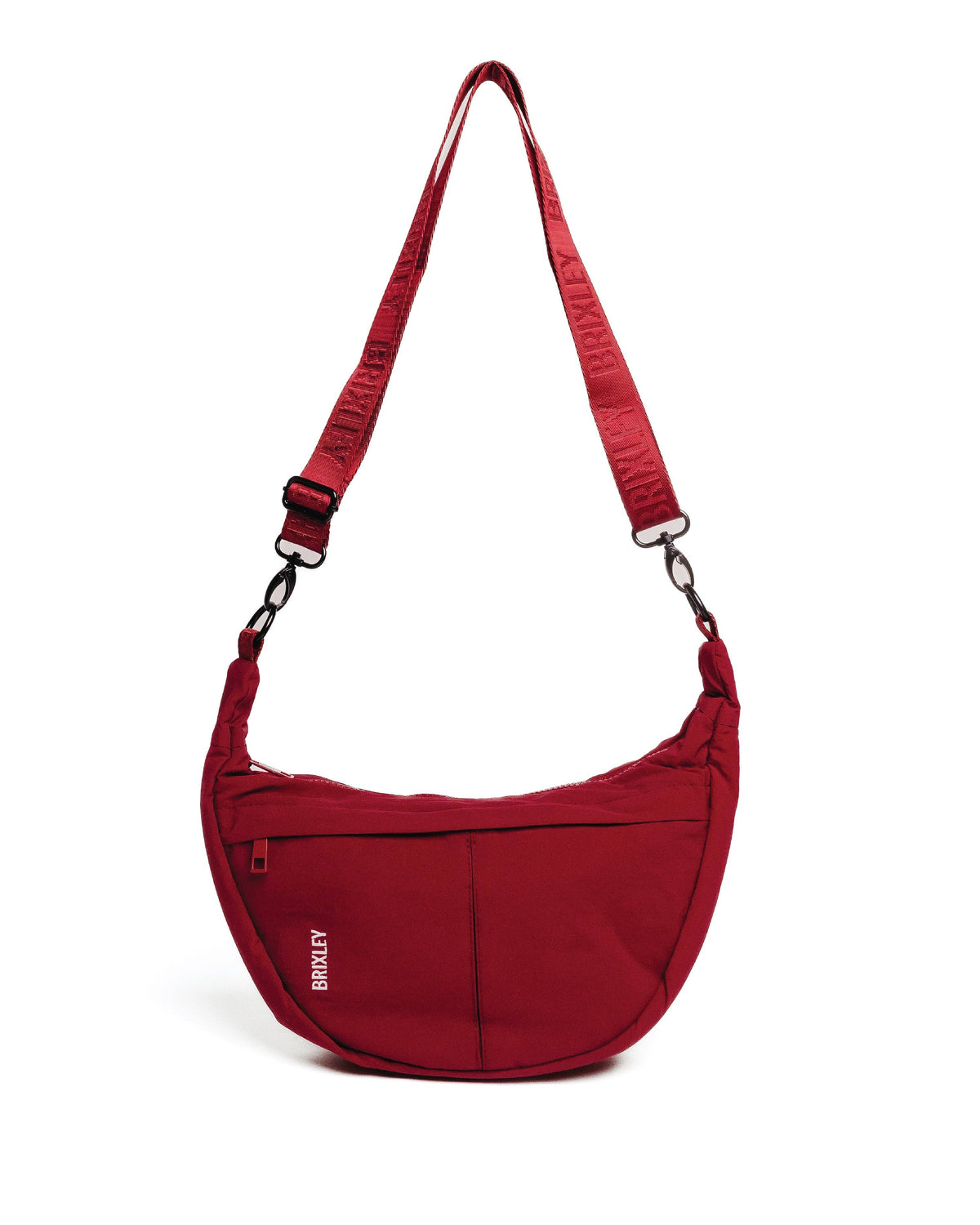 BRIXLEY CRANBERRY CRESCENT BAG
