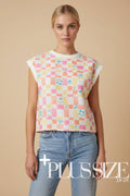 FLORAL CHECKERBOARD SHIRT
