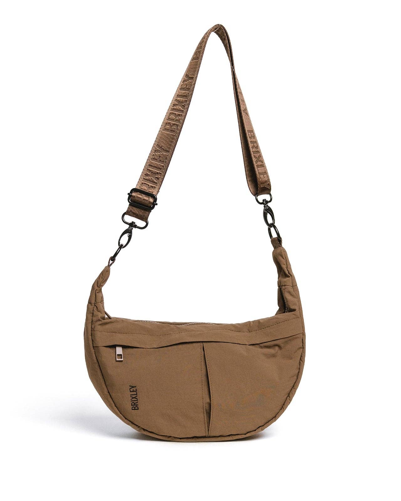 BRIXLEY MOCHA CRESCENT BAG