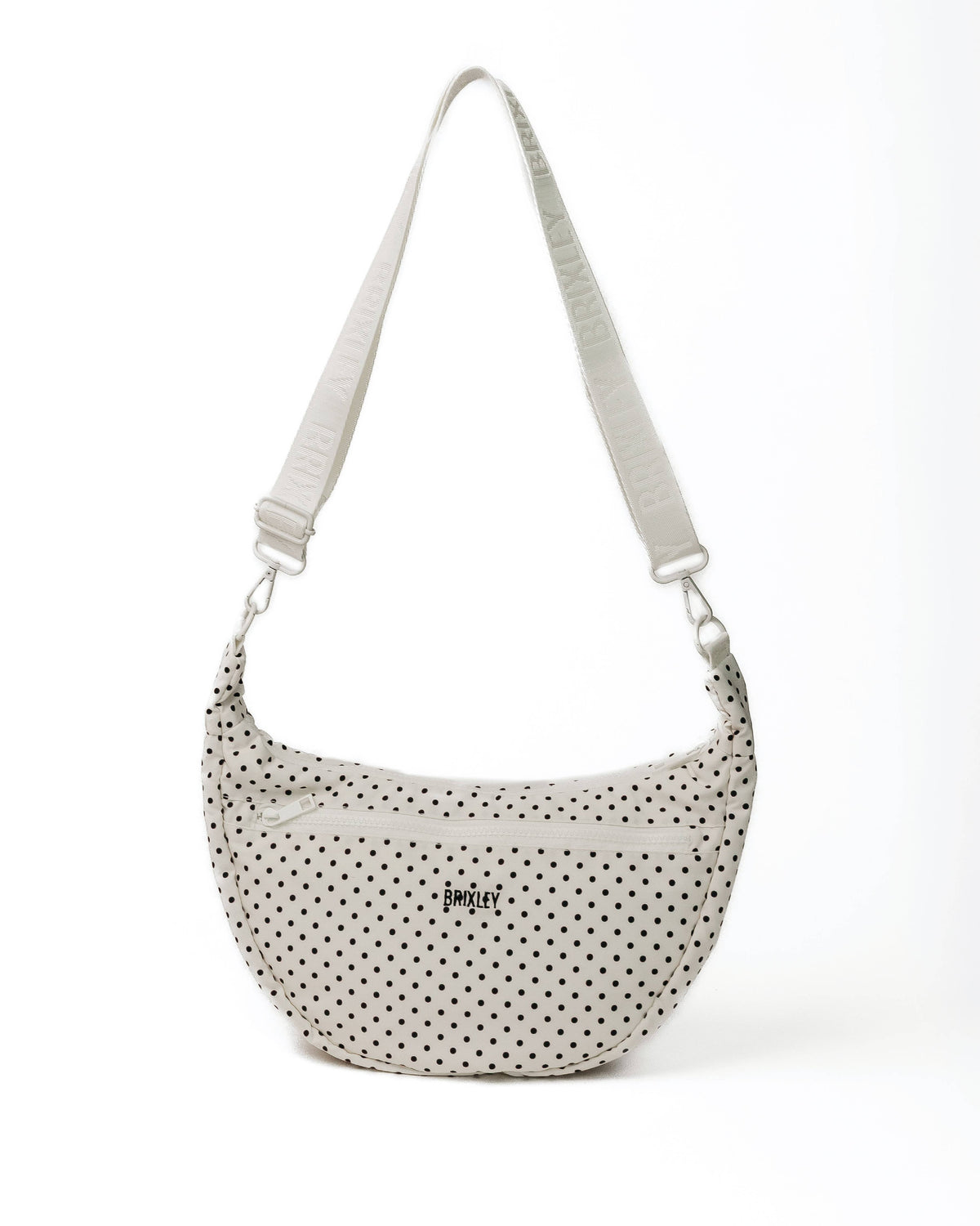BRIXLEY PEARL DOT CRESCENT BAG