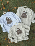 GHOST APPLIQUE CREWNECK SWEATSHIRT