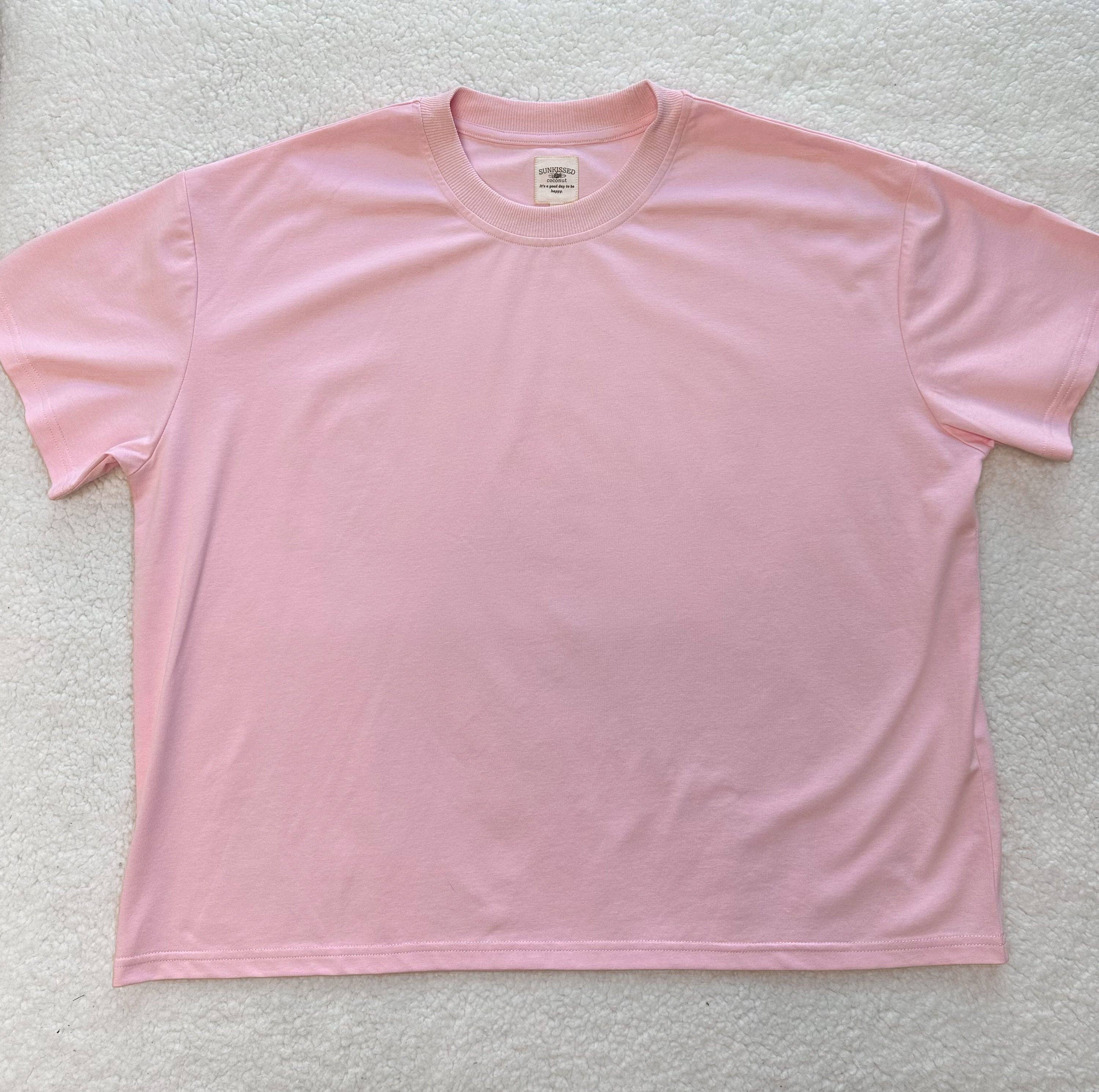 BLAIR PINK SLIGHTLY CROPPED TEE