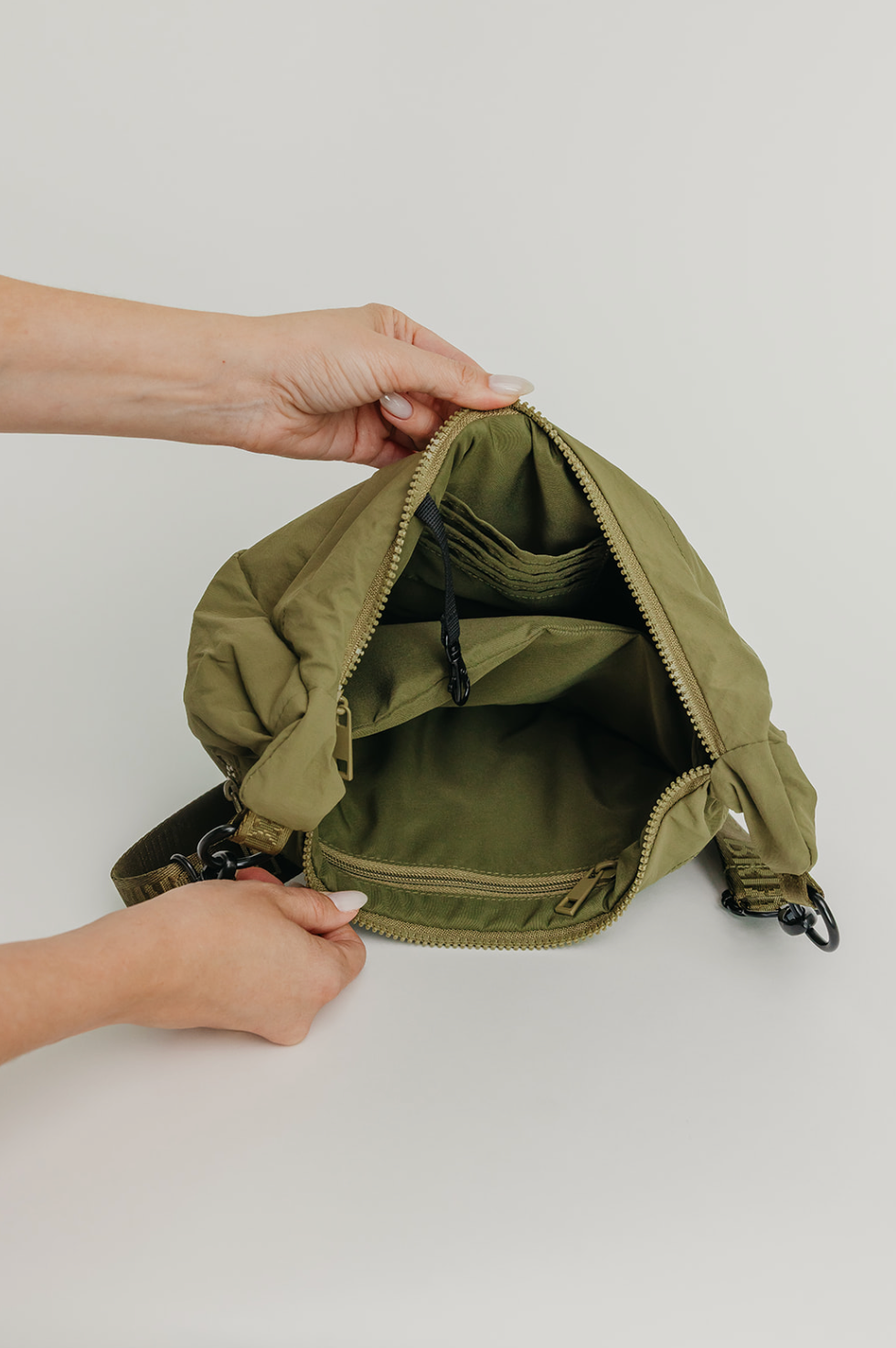 BRIXLEY SAGE CRESCENT BAG