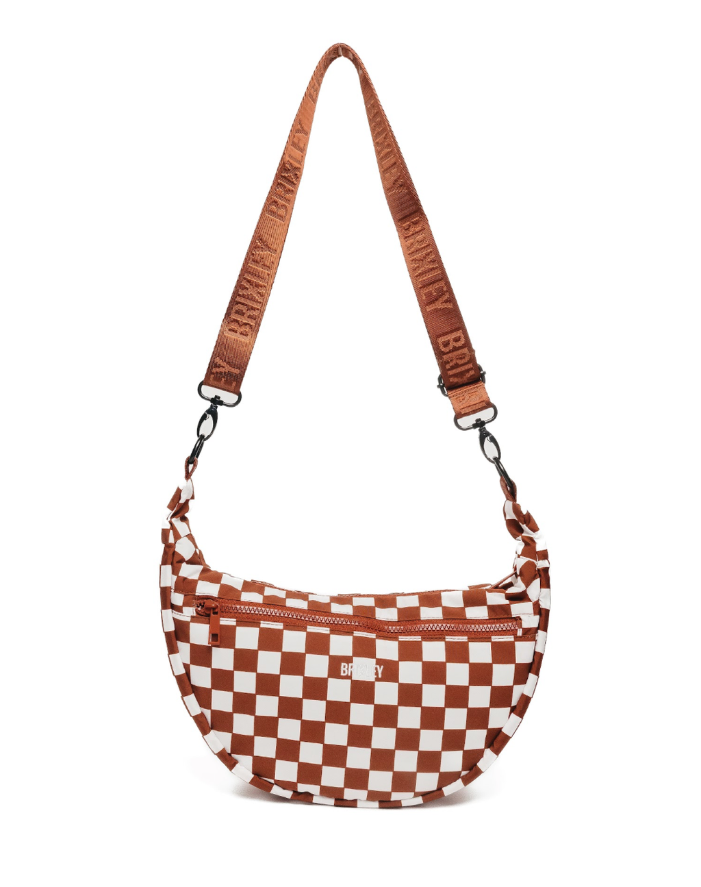 BRIXLEY COCO CHECK CRESCENT BAG