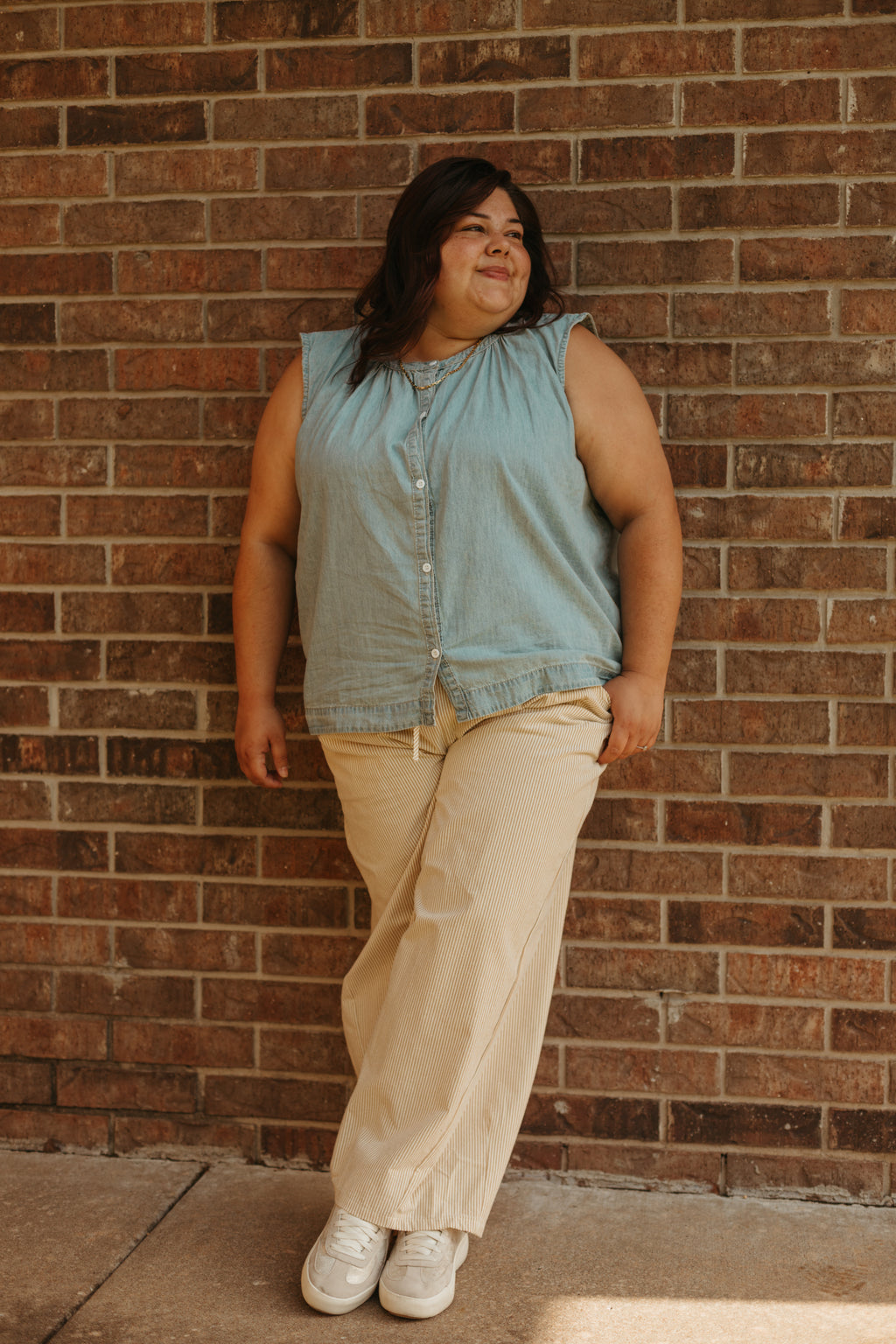 STRIPED DRAWSTRING PANTS