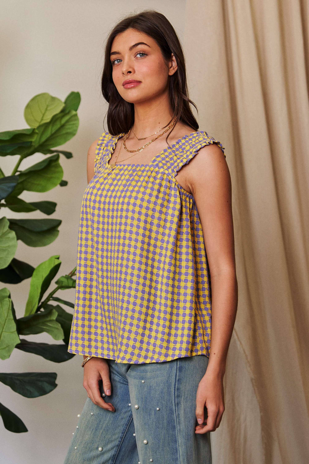 SQUARE NECK SUMMER TOP