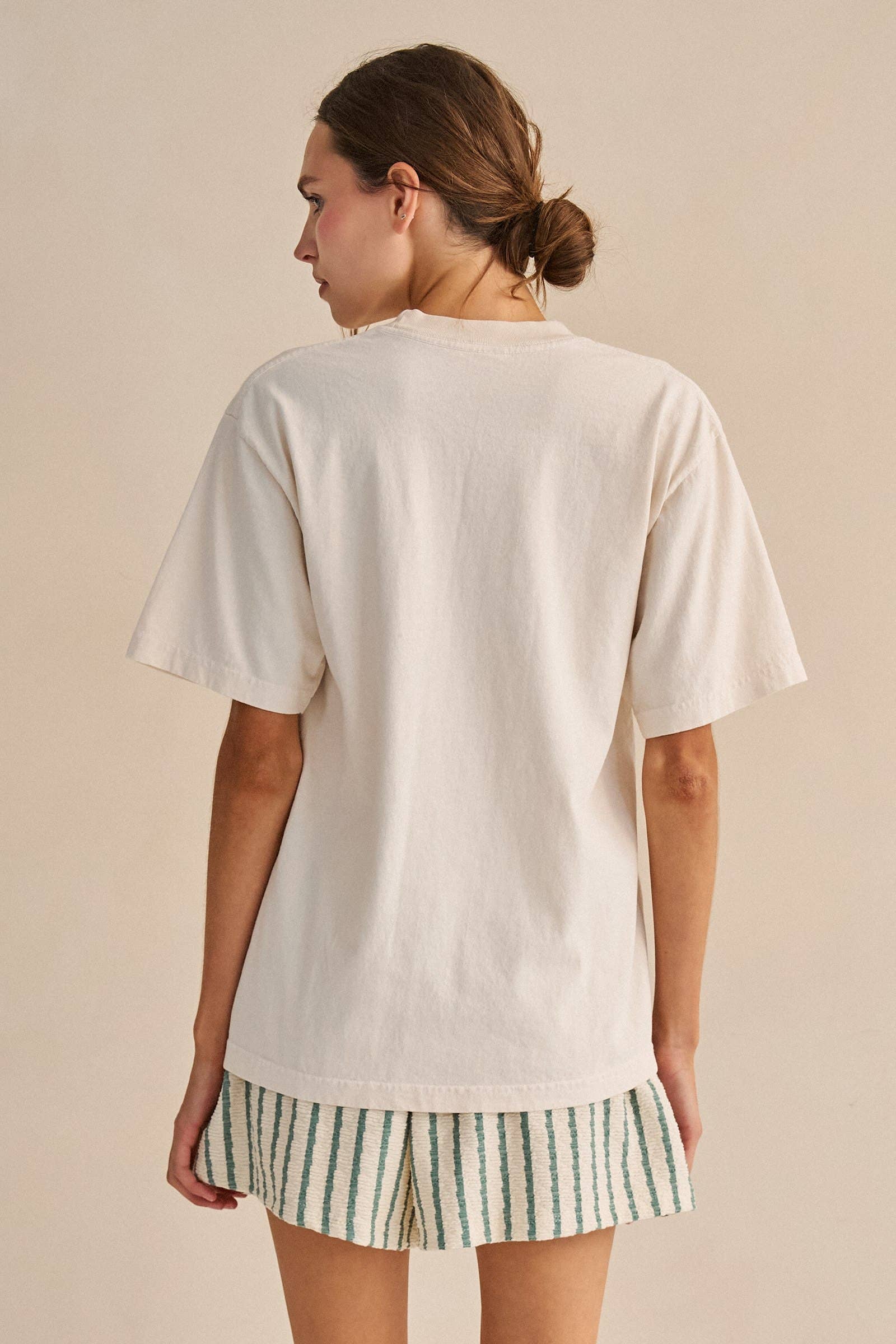 TEXTURED STRIPE POCKET SHORTS