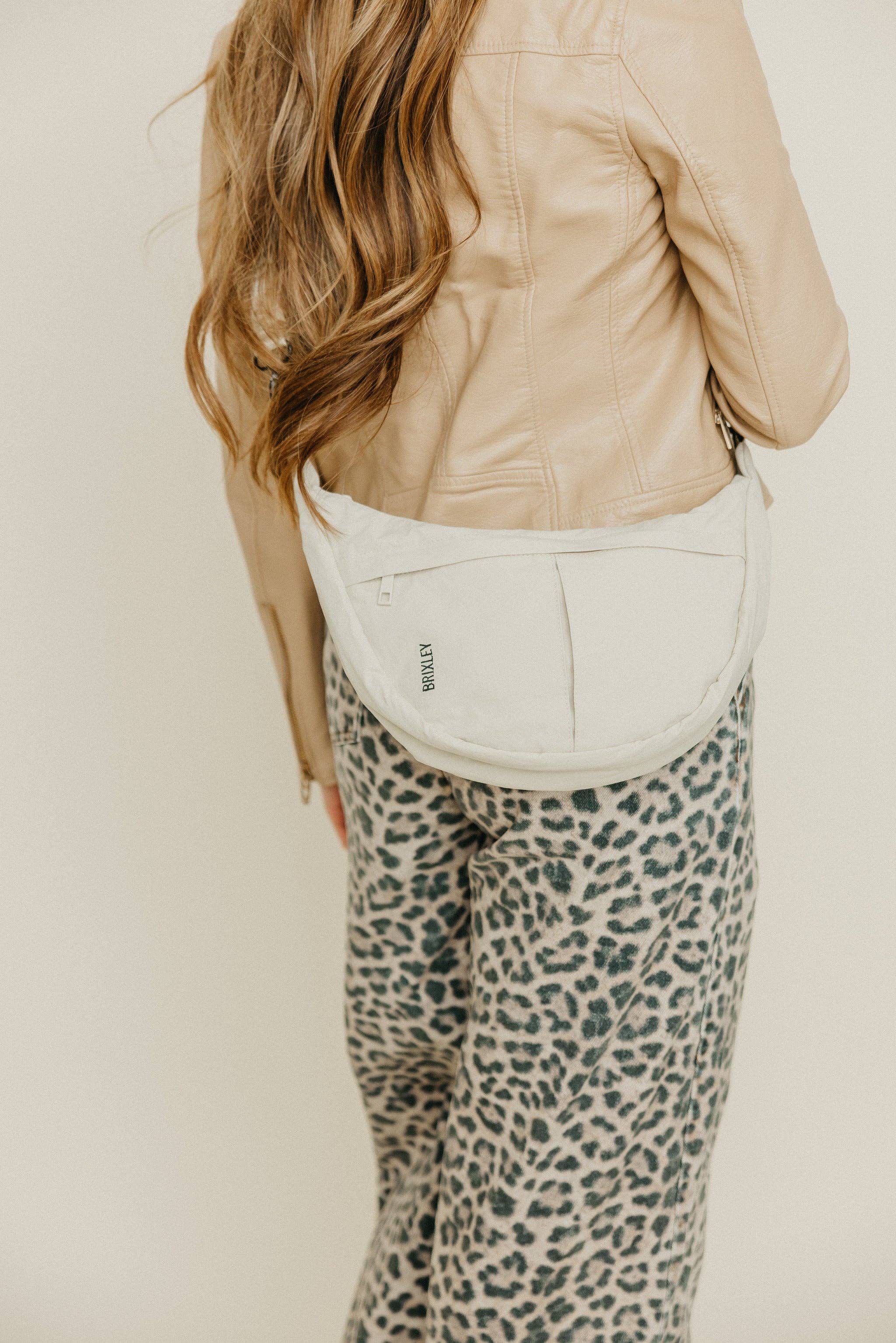 BRIXLEY IVORY CRESCENT BAG