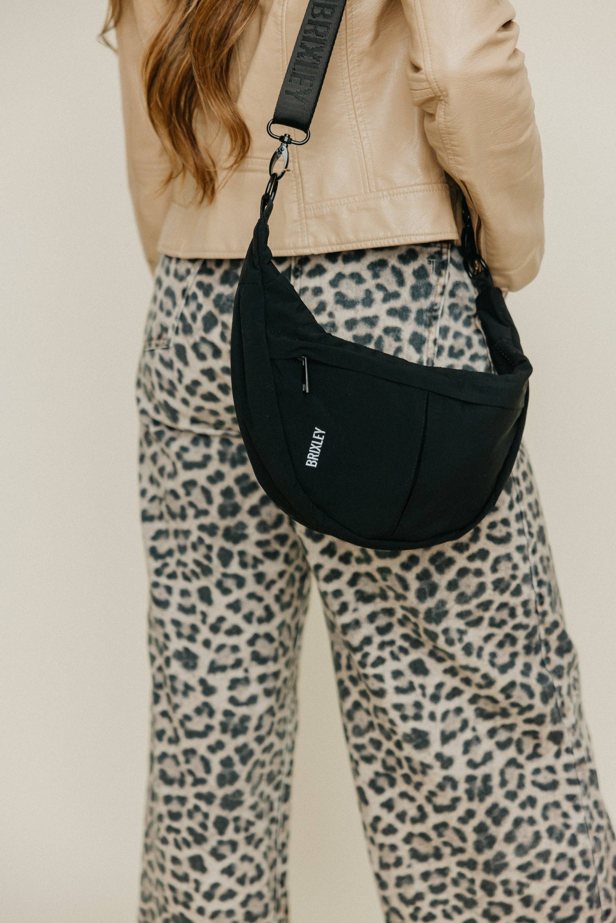BRIXLEY ONYX CRESCENT BAG