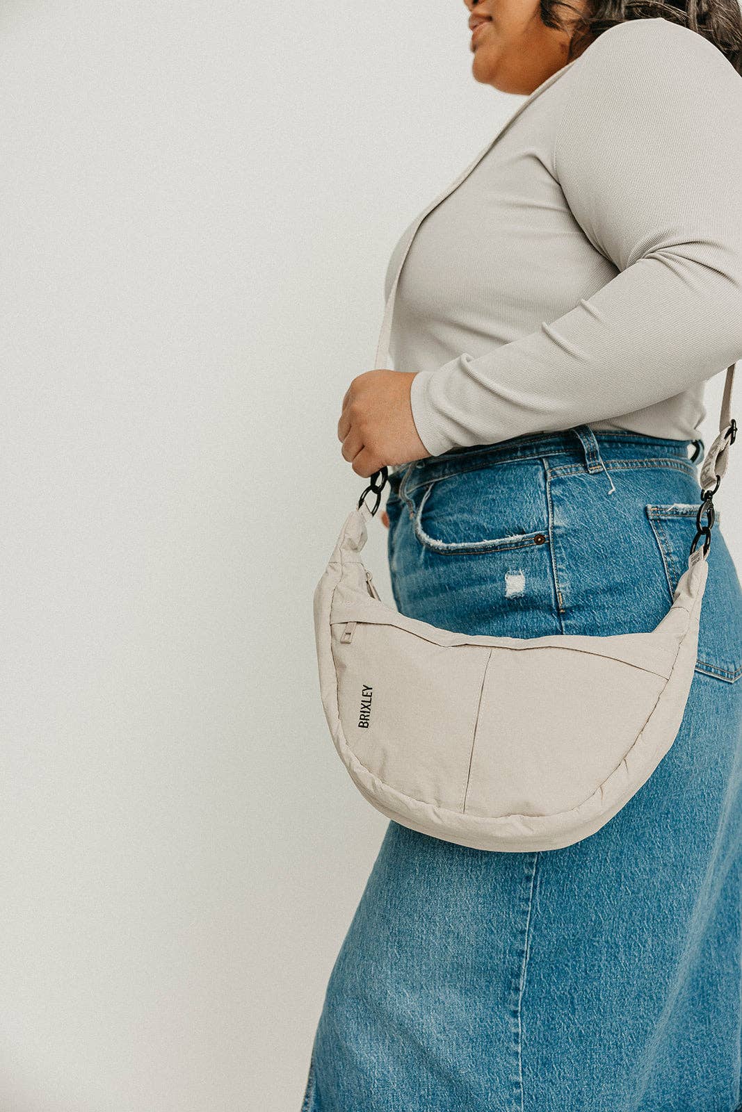 BRIXLEY VANILLA DREAM CRESCENT BAG